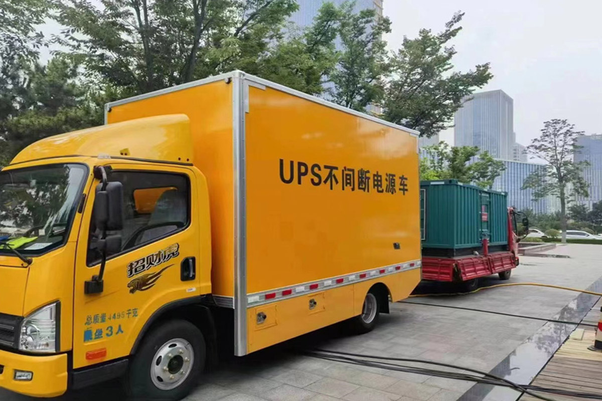 沛县发电机租赁施工现场