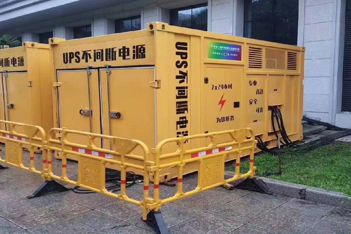 沛县发电机租赁施工现场