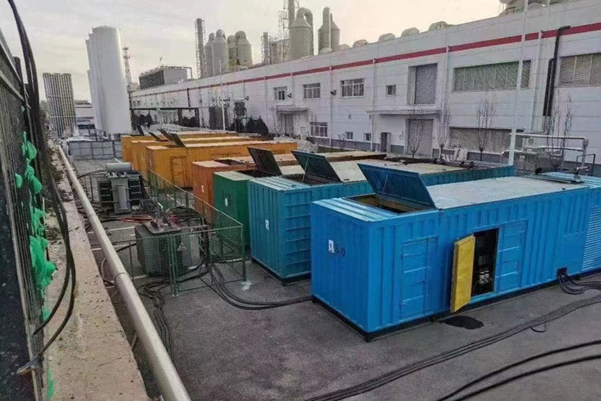 沛县发电机租赁施工现场